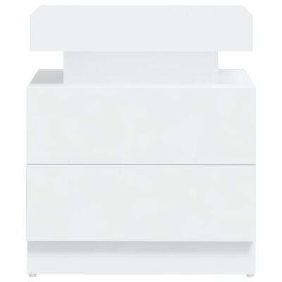 vidaXL Szafka nocna, biała, 45x35x52 cm, płyta wiórowa