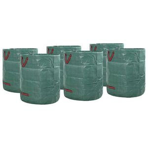 vidaXL Torby na odpady do ogrodu 12 szt. 120 l zielony polipropylen