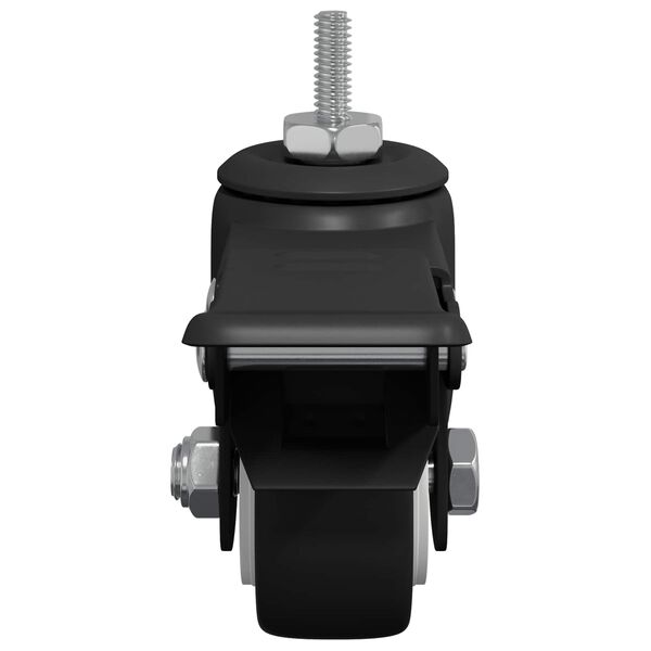 vidaXL K&oacute;łka 2 pcs Czarny M6 x 37 mm Żelazo i nylon