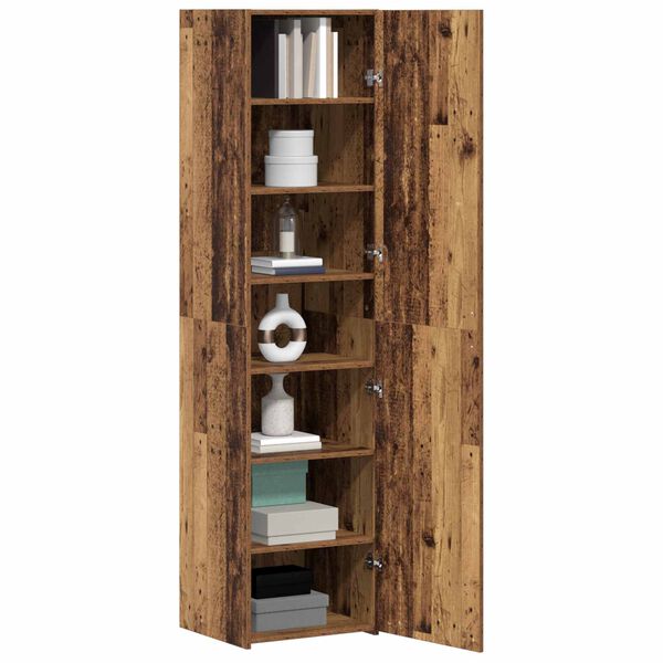 vidaXL Highboard Stare drewno 45 x 42.5 x 185 cm