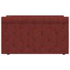 vidaXL Ł&oacute;żko dzienne z materacem i USB, winna czerwień, 90x200 cm