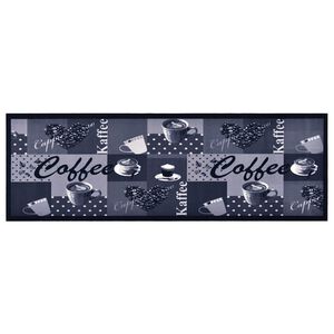vidaXL Kuchenny dywanik podłogowy Coffee, niebieski, 60x180 cm