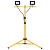 vidaXL Reflektor LED ze stojakiem, 2x20 W, zimne białe światło