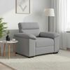 vidaXL Sofa Fotel Cloud Grey 100x81x84 cm Tkanina