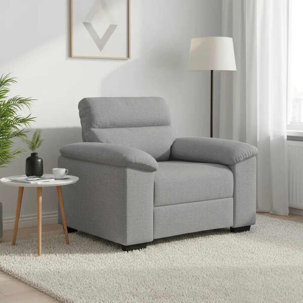 vidaXL Sofa Fotel Cloud Grey 100x81x84 cm Tkanina