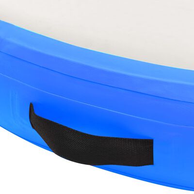 vidaXL Mata gimnastyczna z pompką, 100x100x15 cm, PVC, niebieska
