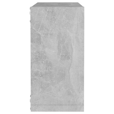 vidaXL Półki ścienne kostki, 2 szt., szarość betonu, 30x15x30 cm