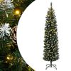vidaXL Sztuczna, smukła choinka, 300 LED, 210 cm