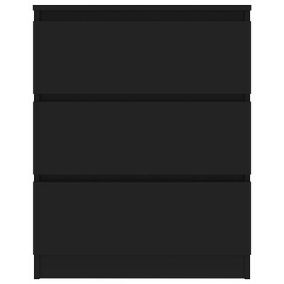 vidaXL Szafka, czarna, 60x35x76 cm, materiał drewnopochodny