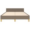 vidaXL Rama ł&oacute;żka bez materaca, taupe, 120x200 cm, obita tkaniną