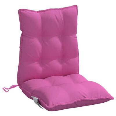 vidaXL Poduszki na krzesła z niskim oparciem, 2 szt., różowe