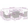 vidaXL 9-cz. zestaw mebli ogrodowych z poduszkami, szary, polirattan