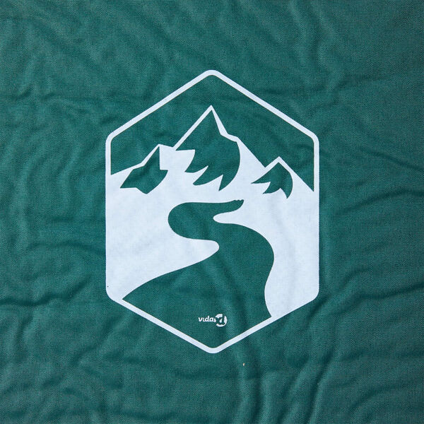 vidaXL Materac samopompujący z poduszką, 1-osobowy, zielony