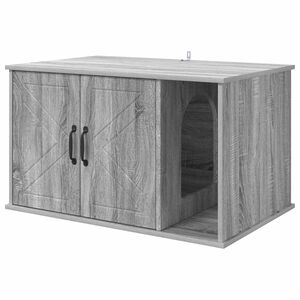 vidaXL Koty Dom Szary Sonoma 85 x 55 x 50,5 cm Drewno inżynieryjne