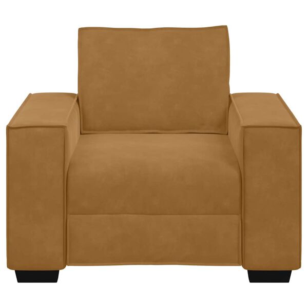 vidaXL Sofa Fotel Brązowy 100x78x84 cm Aksamit
