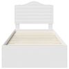 vidaXL Ramka ł&oacute;żka Biały 90 x 190 cm Materiał drewnopochodny