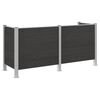 vidaXL Ogrodzenie na Kosz na Śmieci Szary 237 x 85 x 115 cm