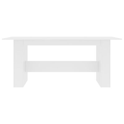 vidaXL Stół jadalniany, biały, 180x90x76 cm, płyta wiórowa