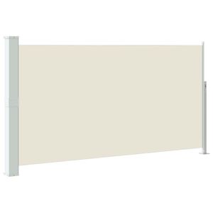 vidaXL Markiza boczna na taras, 160 x 300 cm, kremowa