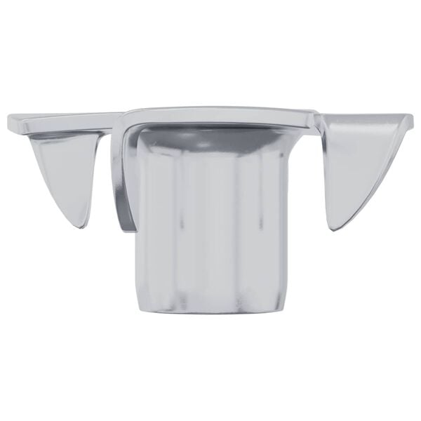 vidaXL Nakrętka T-z z ząbkami 2 pcs Srebrny M6 mm Stal