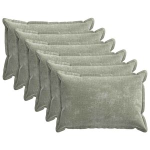 vidaXL Poszewka na poduszkę 6 pcs HOUTEN zielony 40 x 60 cm