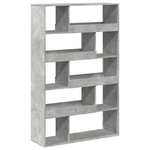 vidaXL Regał, szarość betonu, 100x33x156,5 cm, materiał drewnopochodny