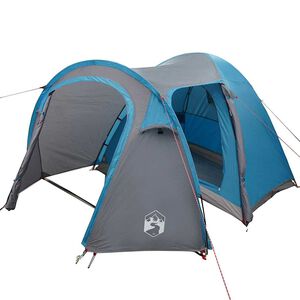 vidaXL Namiot kopułowy Kopuła z dachem Niebieski 384 x 254 x 170 cm