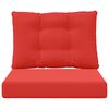 vidaXL Poduszka do sofy na zewnątrz 2 pcs Czerwony Poliester