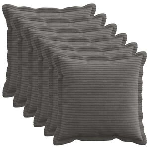 vidaXL Poszewka na poduszkę 6 szt. HOUTEN ciemnoszary 30 x 30 cm