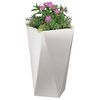 vidaXL Donica 2 pcs Srebrny 40 x 40 x 75 cm Stal nierdzewna