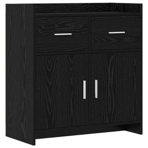 vidaXL Bufet Czarny dąb 75 x 36 x 80 cm Drewno inżynieryjne