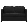vidaXL Sofa podłogowa 2-w-1, czarna, 122x204x55 cm, aksamit