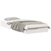 vidaXL Ramka ł&oacute;żka Biały 80 x 220 cm Lite drewno sosnowe