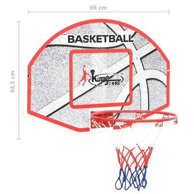 vidaXL 5-częściowy zestaw ścienny do gry w koszykówkę, 66x44,5 cm