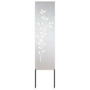 vidaXL Ekran zapewniający prywatność w ogrodzie Srebrny 32 x 140 cm