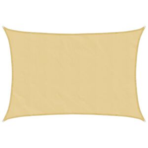 vidaXL Żagiel przeciwsłoneczny, piaskowy, 2,5x2 m, 100% poliester