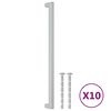 vidaXL Uchwyty do szafek, 10 szt., srebrne, 320 mm, stal nierdzewna