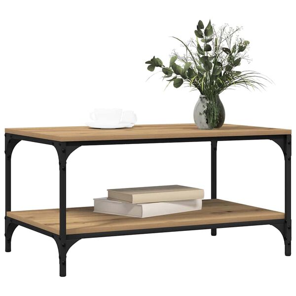 vidaXL Stolik kawowy Dąb rzemieślniczy 81 x 50 x 40 cm