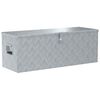 vidaXL Aluminiowa skrzynia, 110,5 x 38,5 x 40 cm, srebrna