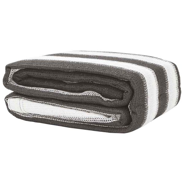 vidaXL Wykładzina do namiotu, antracytowo-biała, 400x400 cm, HDPE