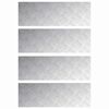vidaXL Stopień 4 szt. 90 x 30 cm Srebrny Aluminium Prostokątny