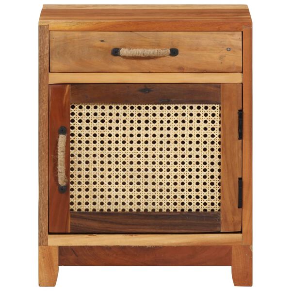 vidaXL Szafka nocna, 40x30x50 cm, lite drewno odzyskane