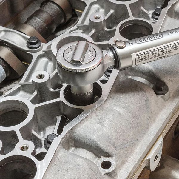 Draper Tools Klucz dynamometryczny zapadka, kwadrat, 3/8", srebrny