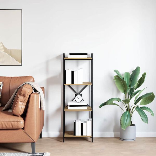 vidaXL P&oacute;łka na książki Dąb rzemieślniczy 40 x 30 x 119 cm