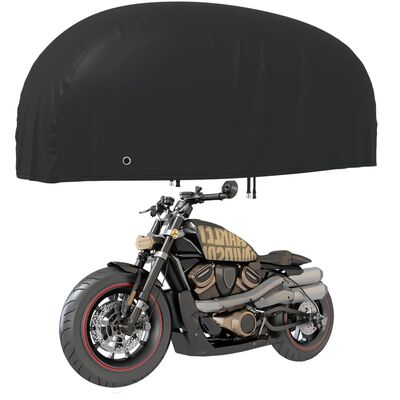 vidaXL Pokrowiec na motocykl, czarny, 230x95x125 cm, Oxford 210D