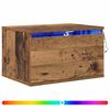 vidaXL Ścienny stolik nocny 2 szt. Stare drewno 50 x 36 x 30 cm