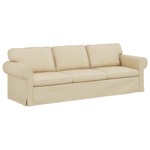 vidaXL Sofa Kremowy
