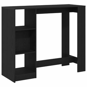 vidaXL St&oacute;ł barowy 124 x 46 x 103.5 cm Drewno inżynieryjne Czarny Dąb