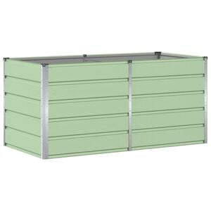 vidaXL Donica Zielony 160 x 80 x 75 cm Stal
