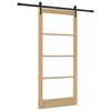 vidaXL Drzwi przesuwne Naturalny 93 x 202 cm